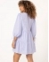VESTIDO ISELLER DE VISCOSE MANGA BUFANTE - AZUL