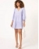 VESTIDO ISELLER DE VISCOSE MANGA BUFANTE - AZUL